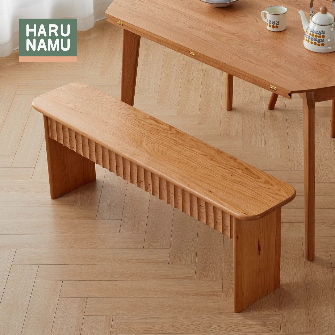 SAZANAMI Solid Wood Bench