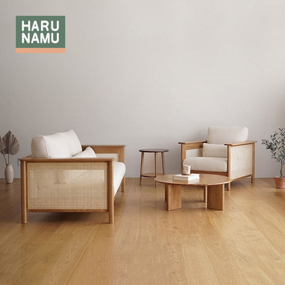 HIROKI Rattan Solid Wood Sofa