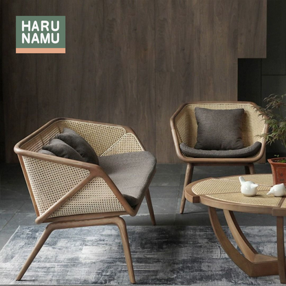 SAHANA Rattan Solid Wood Sofa