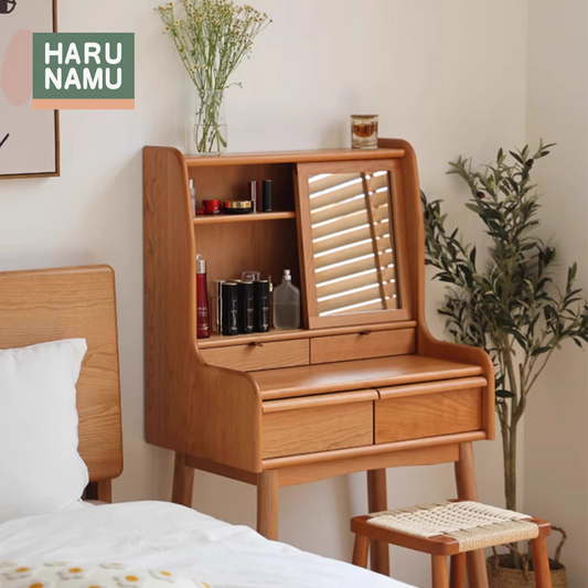 MASUMI Solid Wood Vanity Table