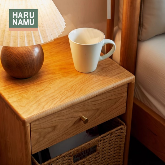 YUI Solid Wood Bedside Table
