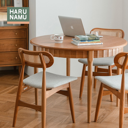 SAZANAMI Round Solid Wood Table