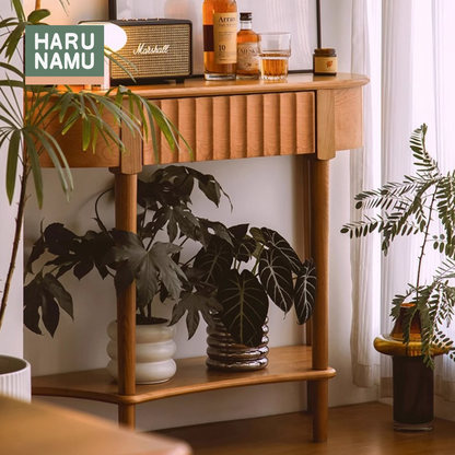 SAZANAMI Solid Wood Console Table