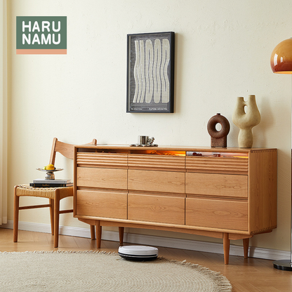 CHIAKI Solid Cherry Wood Chest of Drawers