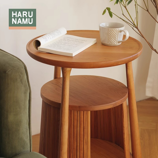 KAMAYE Round Solid Wood Side Table