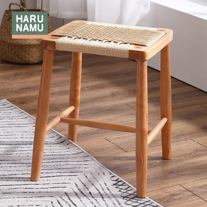 ORU Solid Wood Weave Stool