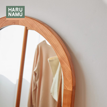 MARUI Rounded Solid Wood Full Length Mirror