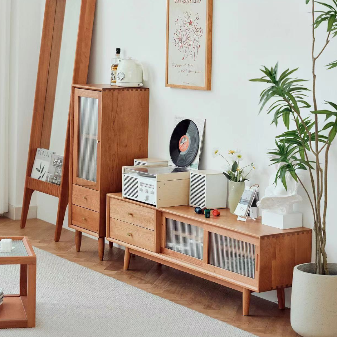 MINORI Solid Wood TV Console