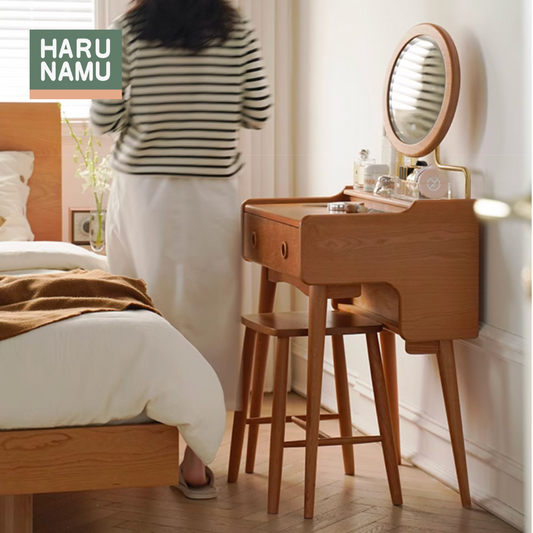 FUMIKO Solid Wood Dressing Table