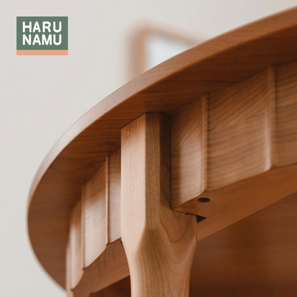 SAZANAMI Round Solid Wood Table