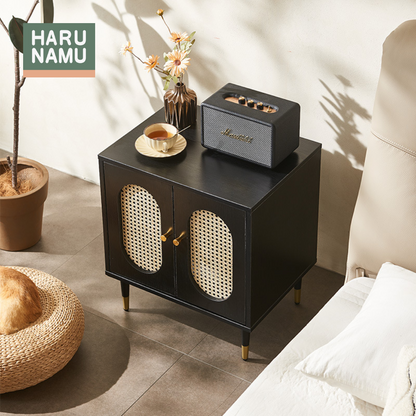 SUKI Rattan Bedside Cabinet