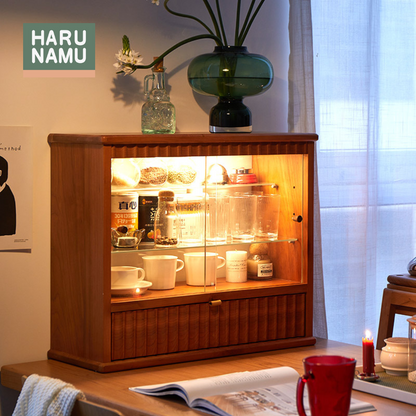 KAIRI Solid Wood Display Cabinet