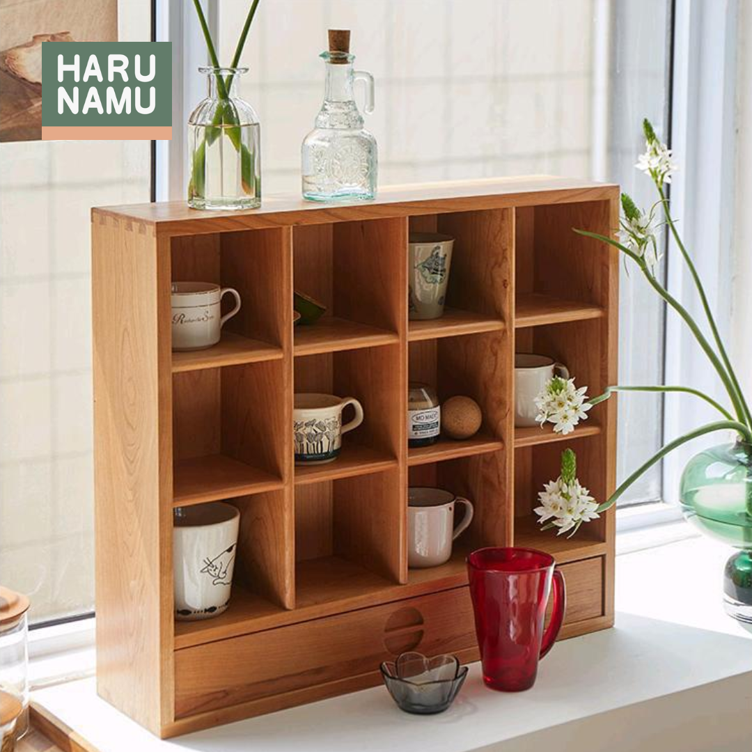 TAMAKO Solid Wood Cup Shelf