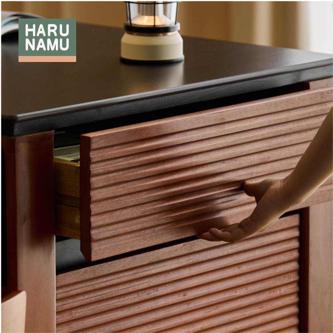 YOSHINORI Solid Wood Dining Table with Kitchen Island