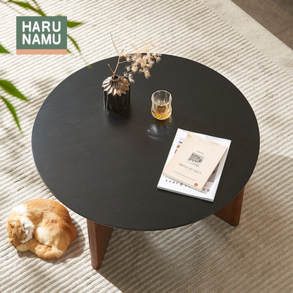 MITSUKI Ebony Black Solid Wood Coffee Table