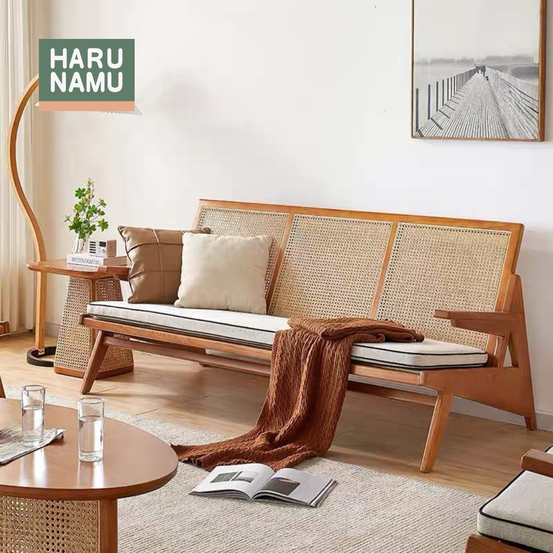 SHION Rattan Solid Wood Sofa