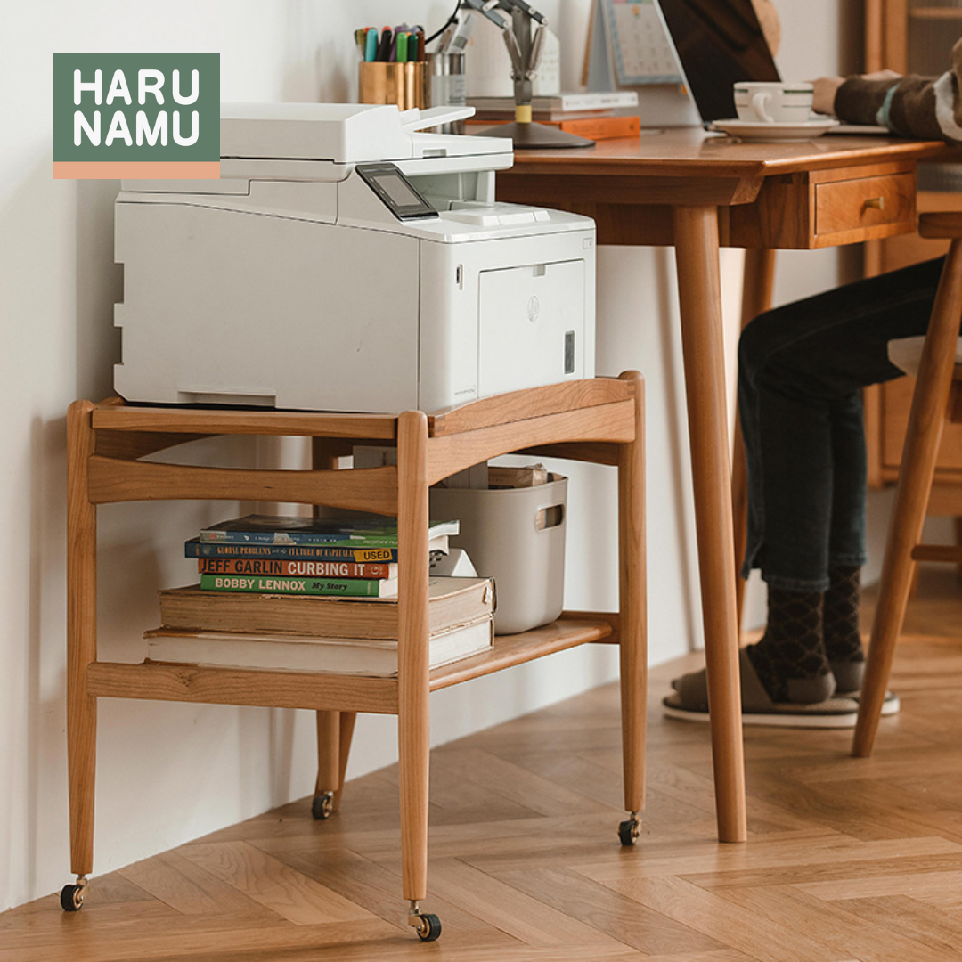 RIN Solid Wood Movable Coffee Table