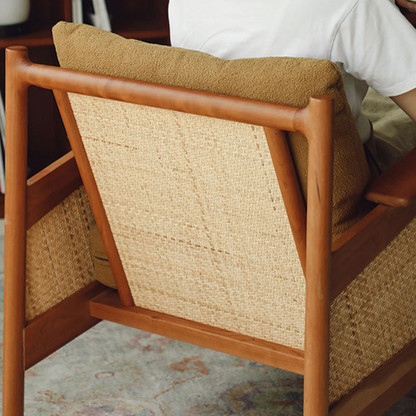 MORIKO Solid Wood Lounge Chair