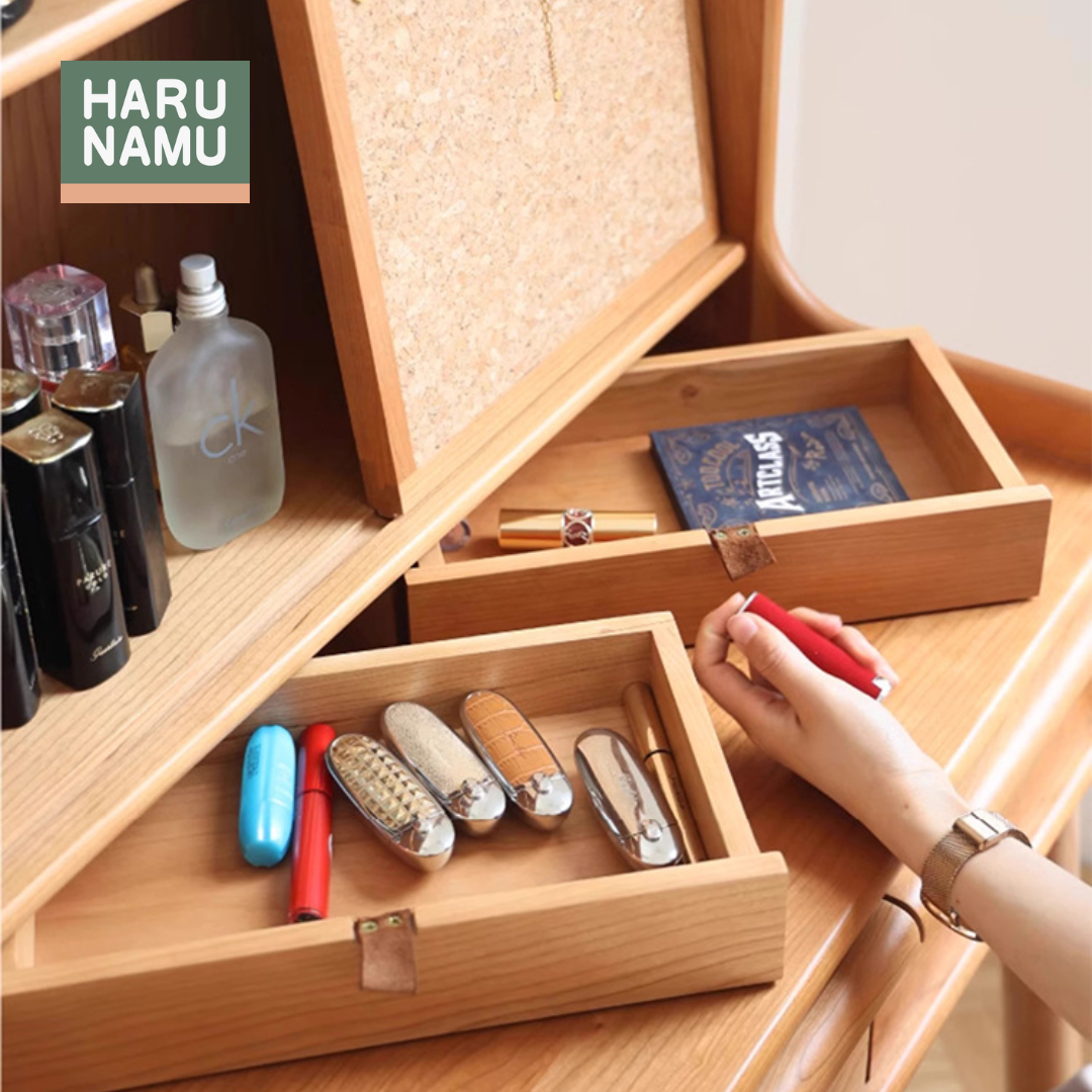MASUMI Solid Wood Vanity Table