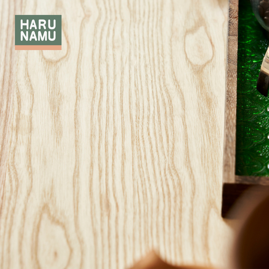 YUNA Solid Wood Rattan Drawer