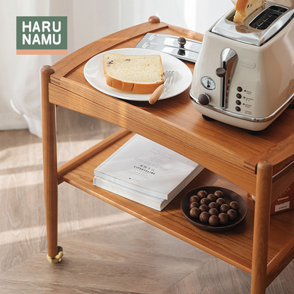 RIN Solid Wood Movable Coffee Table