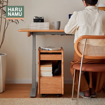 AKARI Mobile Solid Wood Bedside Drawer