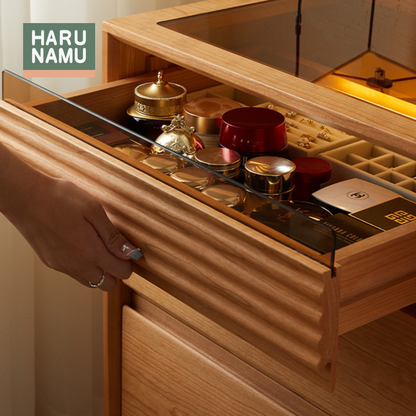 CHIAKI Solid Cherry Wood Chest of Drawers
