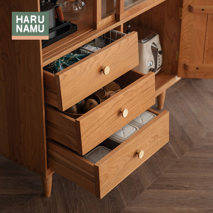 KIYOMIZU Solid Wood Display Cabinet