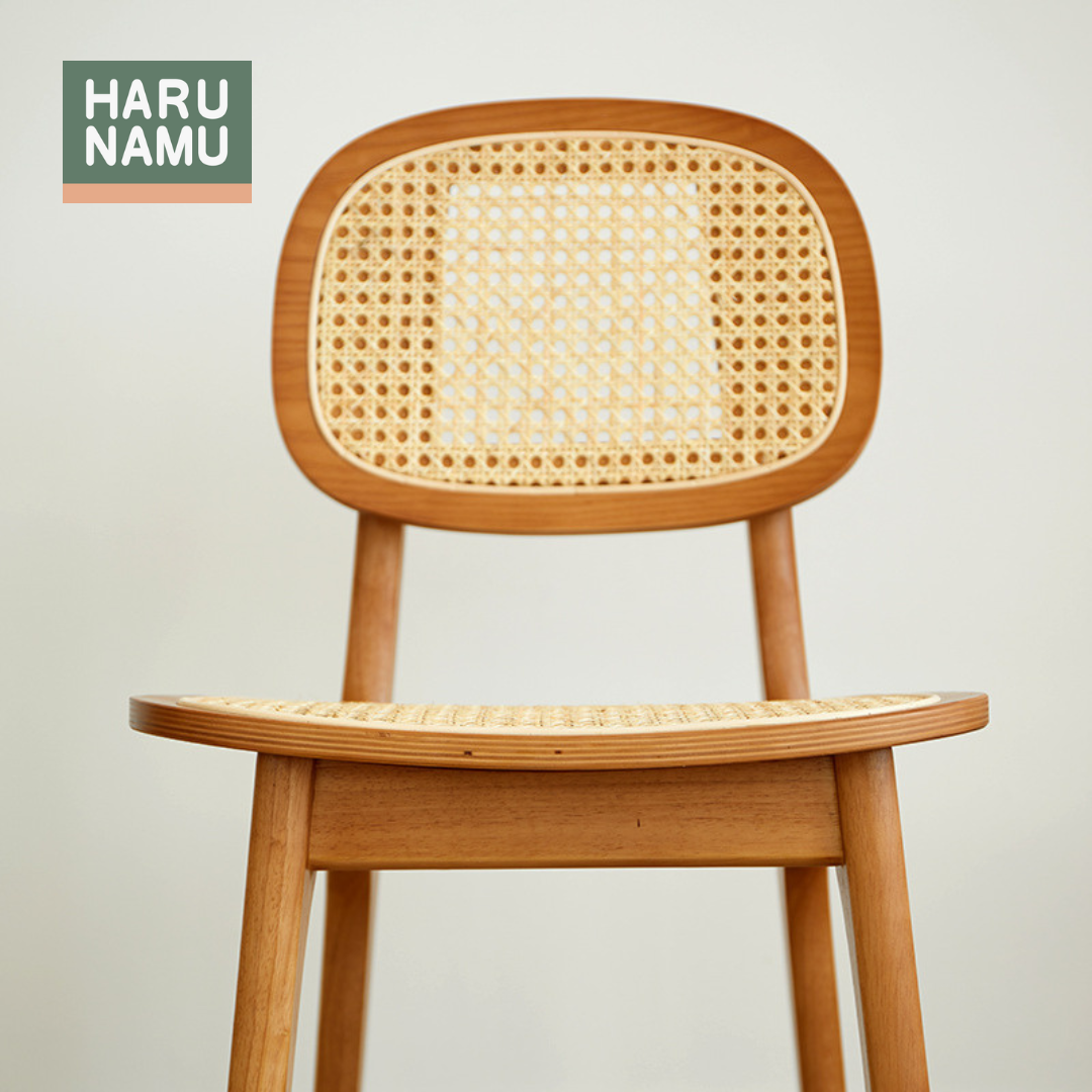 KUTSUROGU Solid Wood Rattan Chair