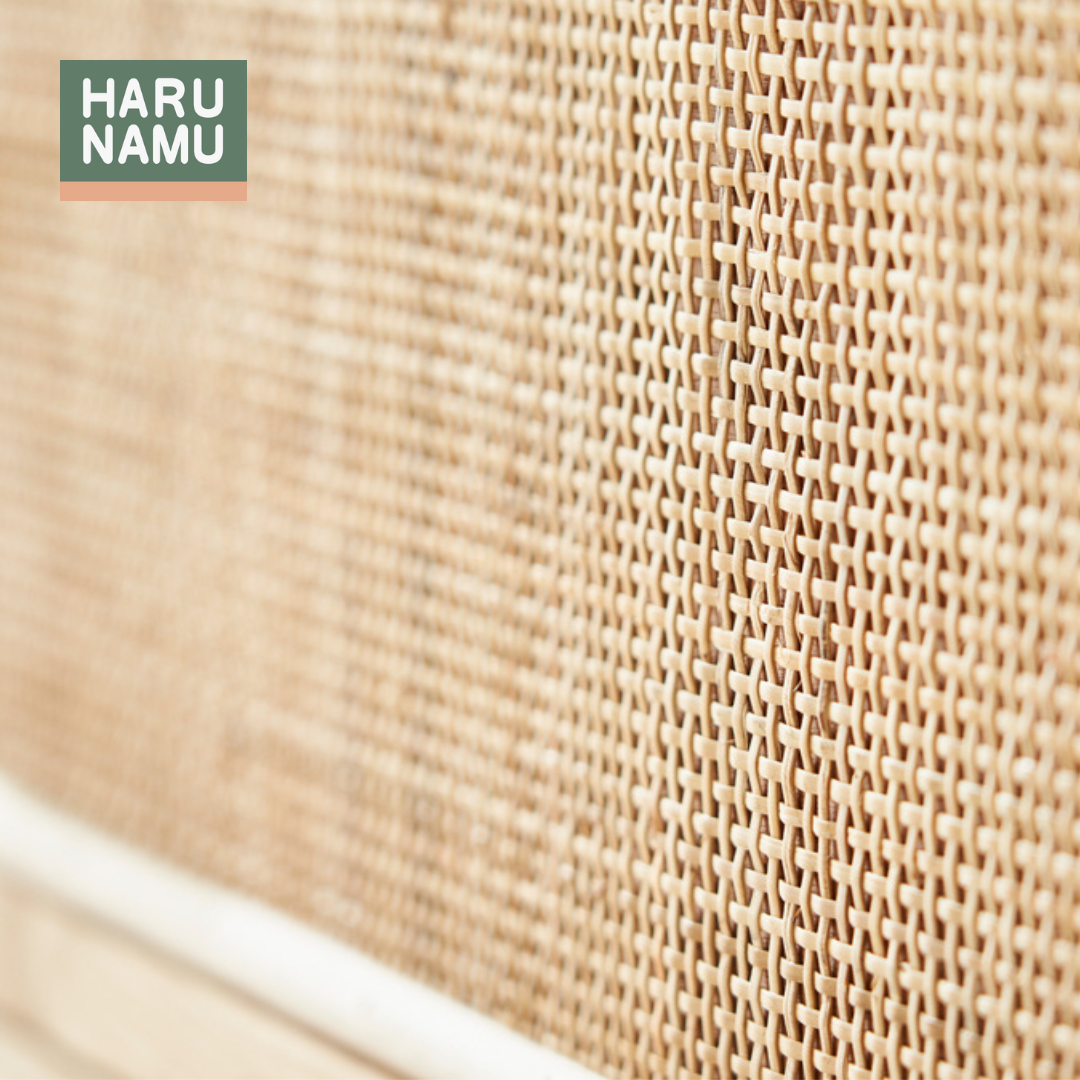 YUNA Solid Wood Rattan Drawer