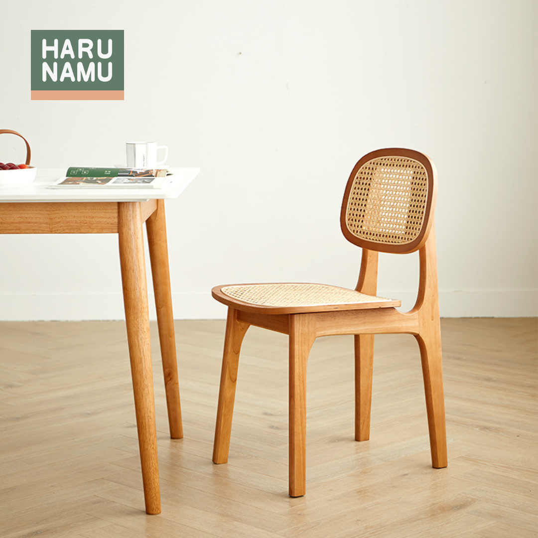 KUTSUROGU Solid Wood Rattan Chair