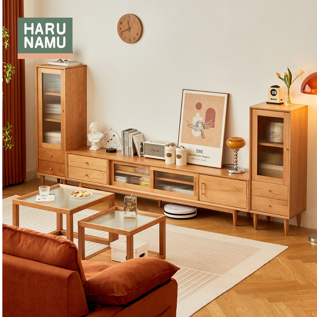 MINORI Solid Wood TV Console