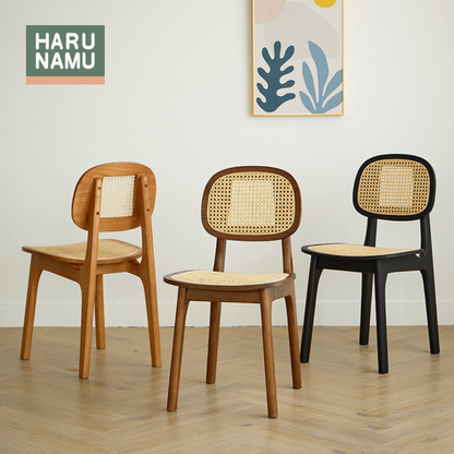 KUTSUROGU Solid Wood Rattan Chair