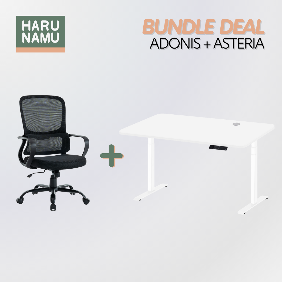 ADONIS x ASTERIA Standing Desk and Chair Bundle