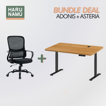 ADONIS x ASTERIA Standing Desk and Chair Bundle