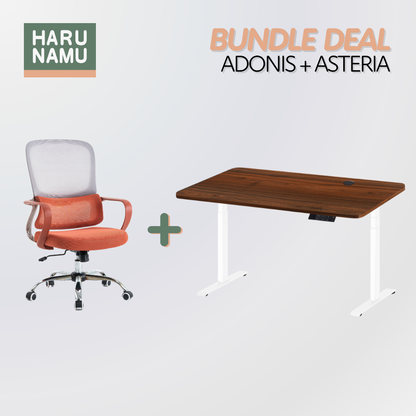 ADONIS x ASTERIA Standing Desk and Chair Bundle