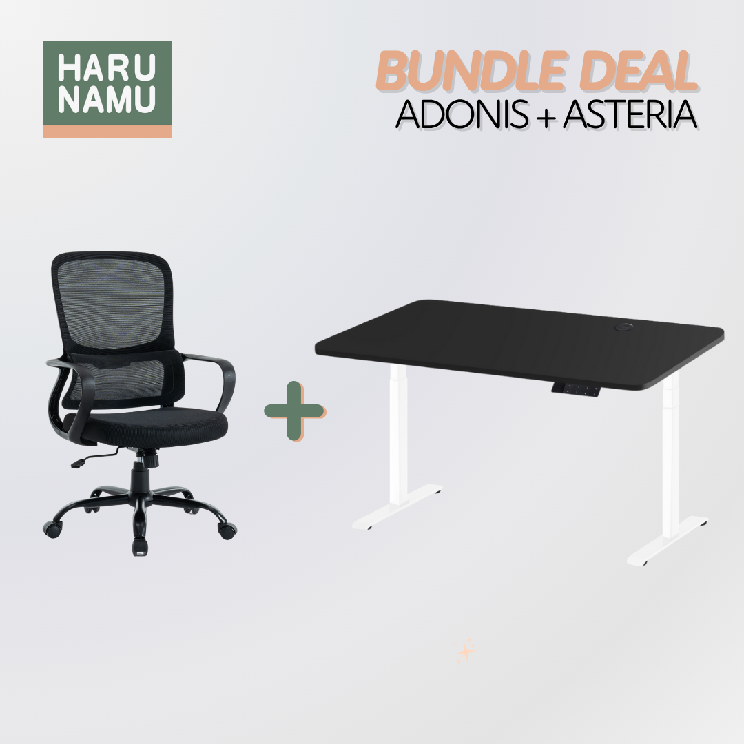 ADONIS x ASTERIA Standing Desk and Chair Bundle