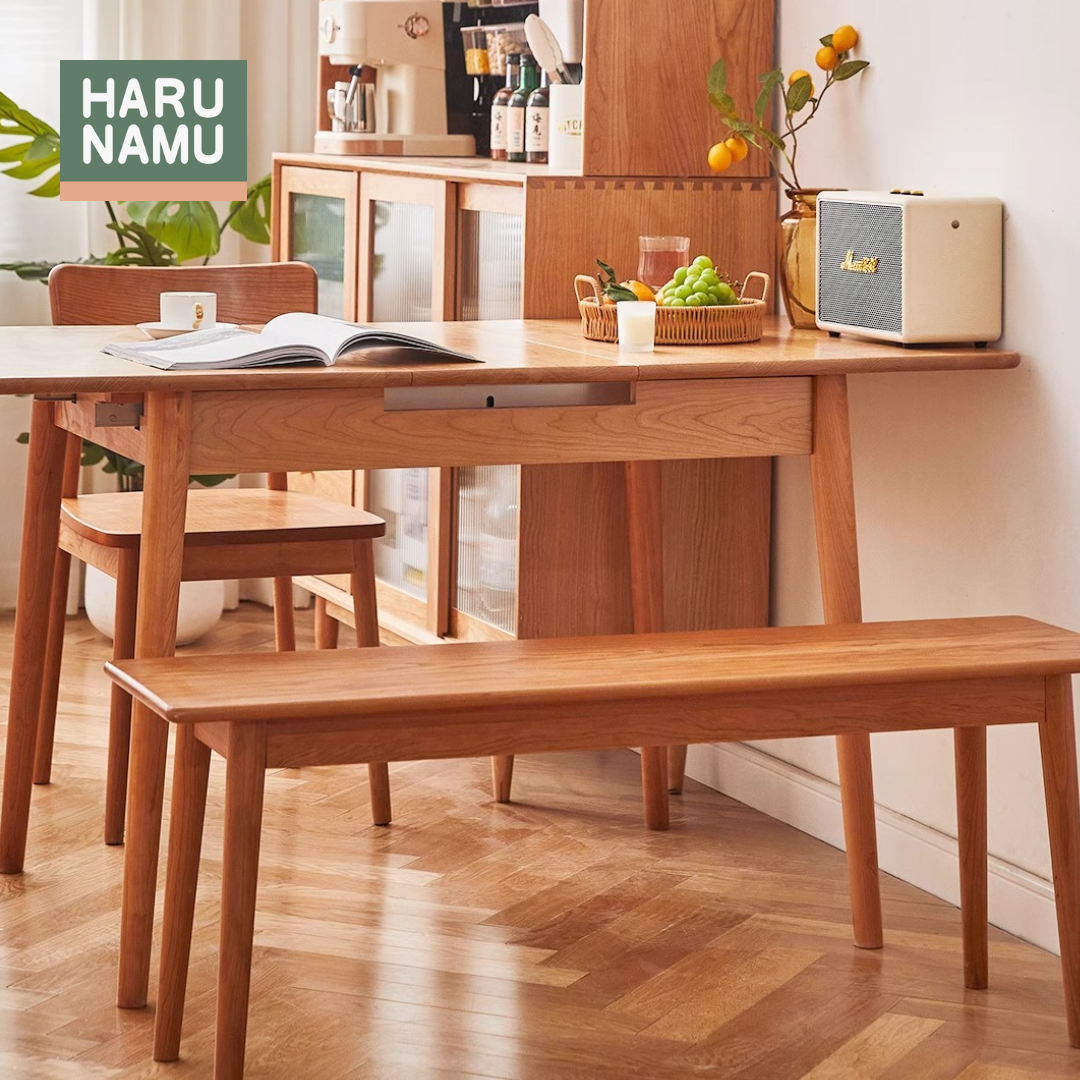 AKERU Solid Wood Extendable Table
