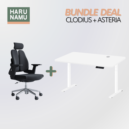 CLODIUS x ASTERIA Standing Desk and Chair Bundle