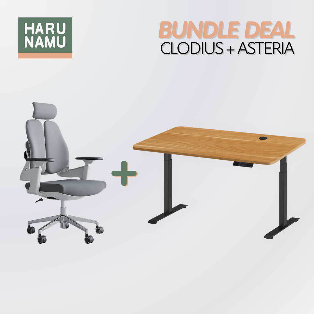 CLODIUS x ASTERIA Standing Desk and Chair Bundle