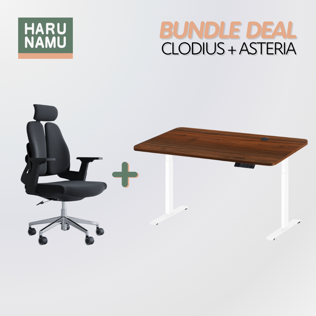 CLODIUS x ASTERIA Standing Desk and Chair Bundle