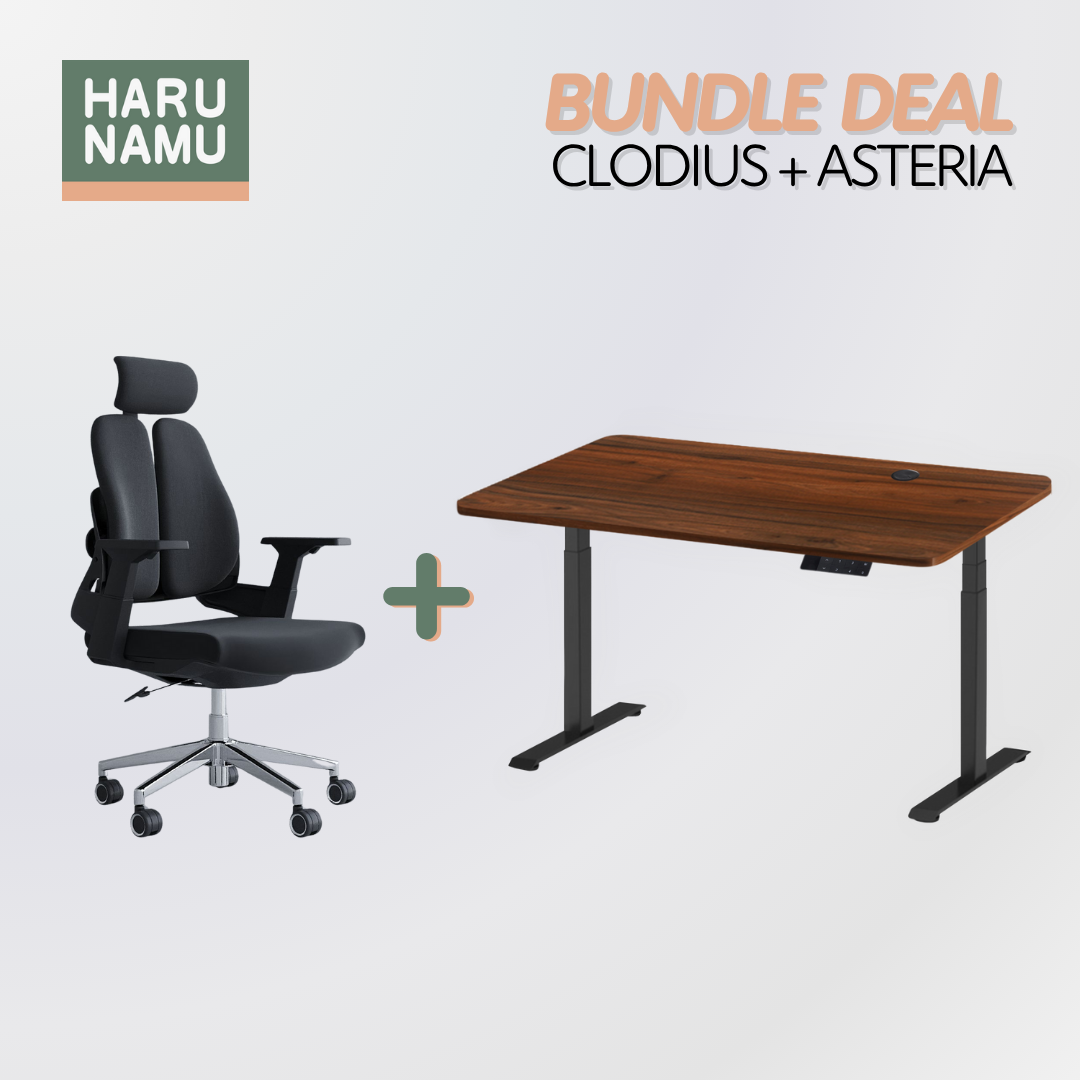 CLODIUS x ASTERIA Standing Desk and Chair Bundle