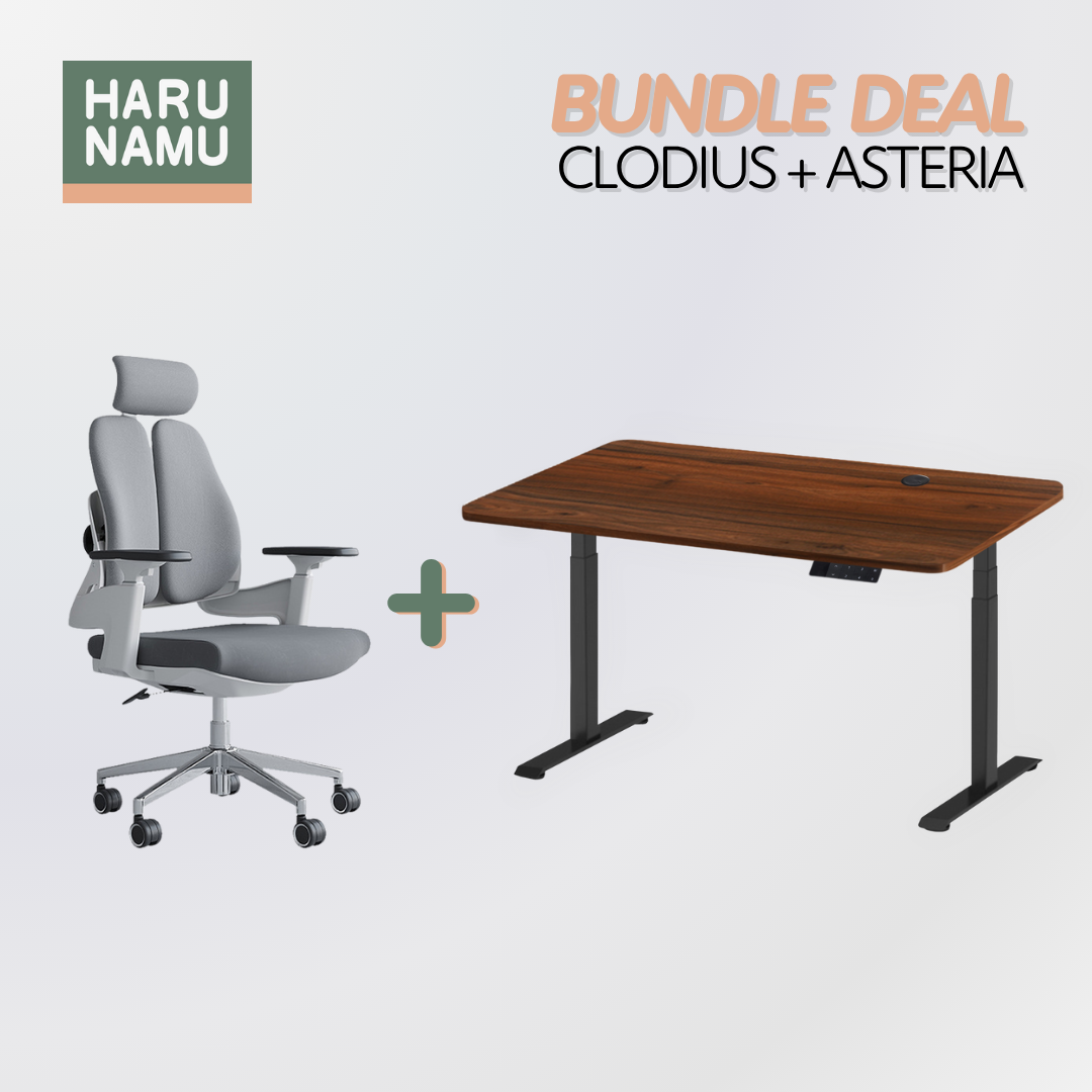 CLODIUS x ASTERIA Standing Desk and Chair Bundle