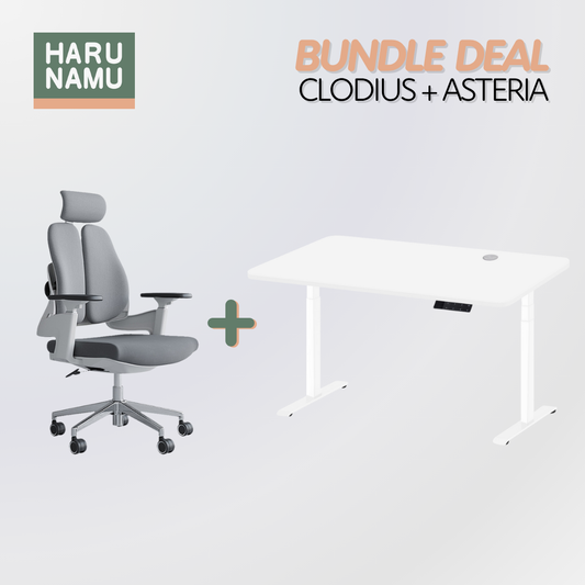 CLODIUS x ASTERIA Standing Desk and Chair Bundle