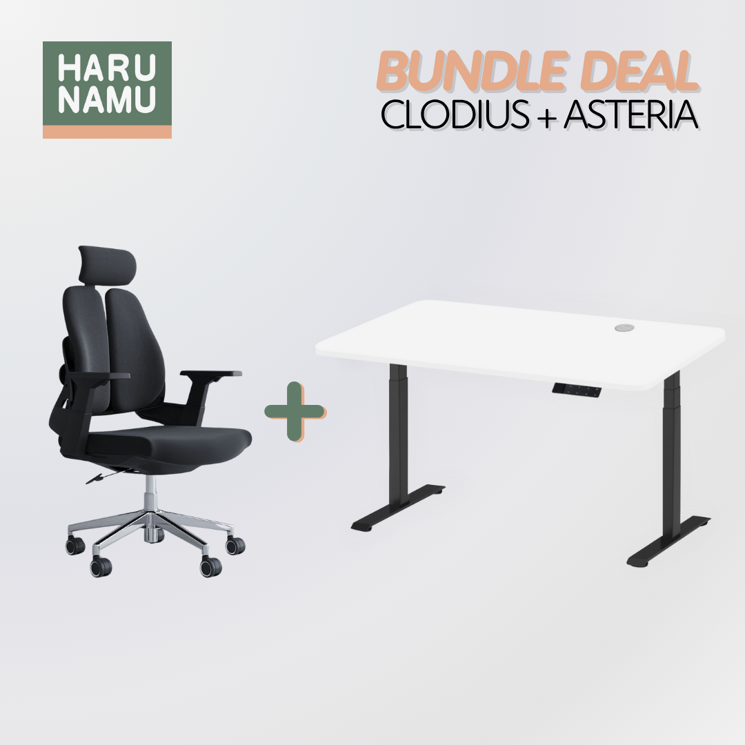 CLODIUS x ASTERIA Standing Desk and Chair Bundle