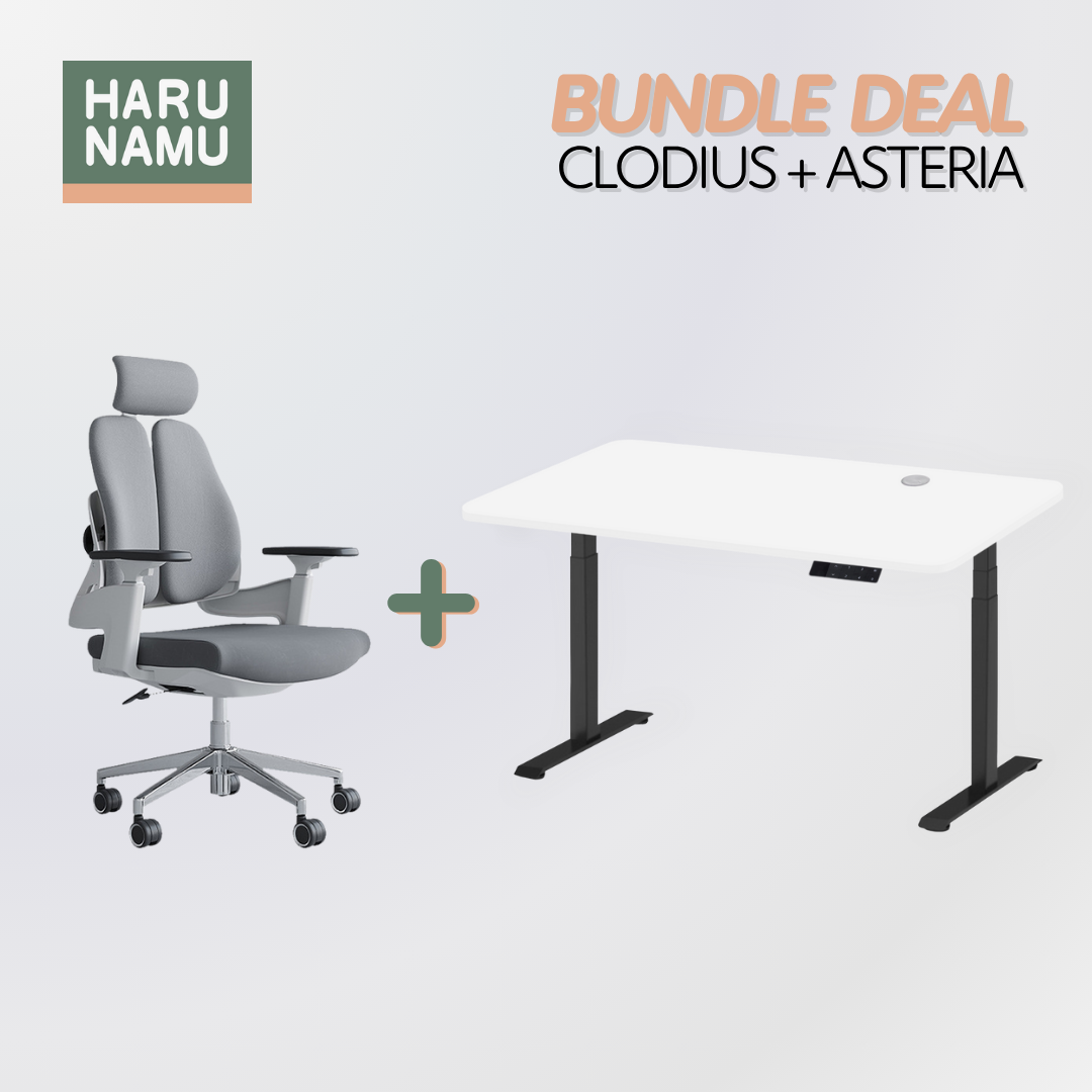 CLODIUS x ASTERIA Standing Desk and Chair Bundle