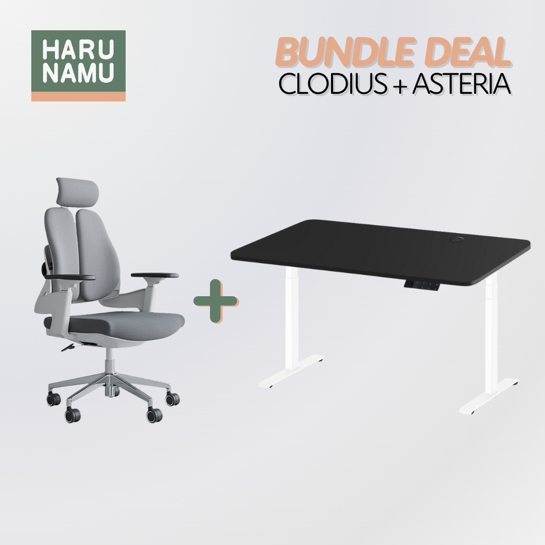 CLODIUS x ASTERIA Standing Desk and Chair Bundle