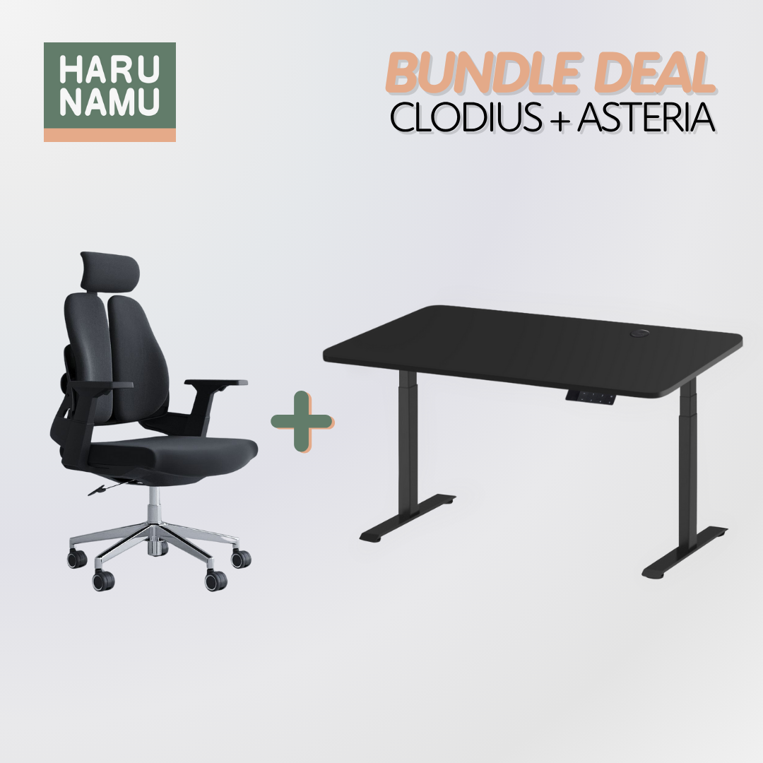 CLODIUS x ASTERIA Standing Desk and Chair Bundle
