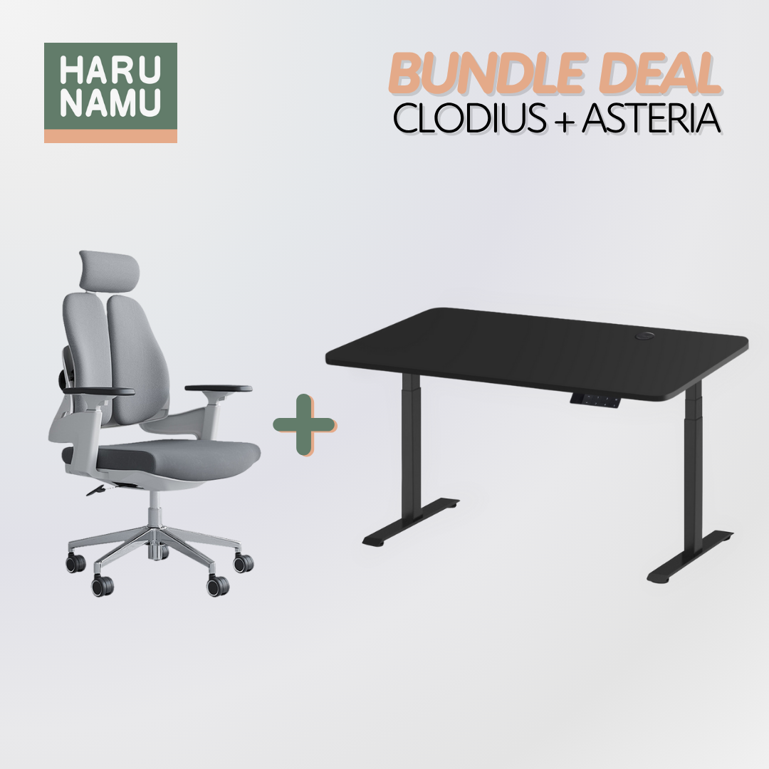 CLODIUS x ASTERIA Standing Desk and Chair Bundle