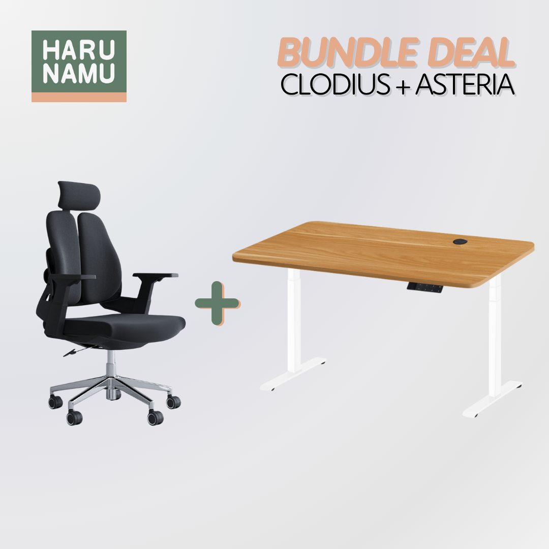 CLODIUS x ASTERIA Standing Desk and Chair Bundle